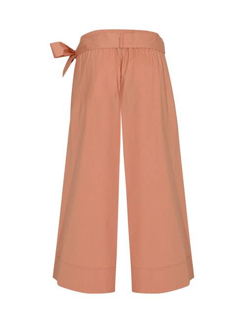 Pantalone Doreen in popeline di cotone con cintura Love Birds PINKO | 106439 A35QP92